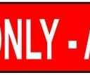 ComplianceSigns.com Emergency Exit Only - Alarm Will Sound Safety Label Decal, 24x2 inch Vinyl for Enter/Exit