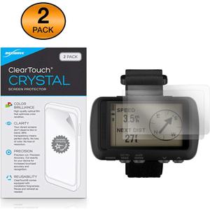 BoxWave Screen Protector Compatible with Garmin Foretrex 601 - ClearTouch Crystal (2-Pack), HD Film Skin - Shields from Scratches for Garmin Foretrex 601, Garmin Foretrex 601, 701