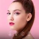 Longlasting Colored Liquid Eyeliner | Hypoallergenic, Vegan, Cruelty Free | Waterproof, Fade-Proof Eye Makeup, Easy-to-Apply | Colored Eyeliner Pen with Precision Tip for Smooth Application, Cranberry, 0.15 Oz (Pink)