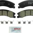 BOSCH BC1565 QuietCast Premium Ceramic Disc Brake Pad Set - Compatible with Select Chevrolet Silverado 2500/3500 HD, Suburban 3500 HD; GMC Sierra 2500/3500 HD; Nissan NV1500, NV2500, NV3500, Titan XD