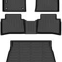 HAFIDI Floor Mats & Cargo Liner for 2016-2022 Toyota Prius (Not for Prius Prime & Prius v & Prius c) Car Mats for Prius All Weather Floor Liners Protection TPE Automotive Accessories - Black