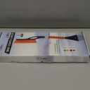 EcoNour 27" Aluminum Ice Scrapers for Car Windshield | Car Snow Scraper Window and Snow Brush with Ergonomic Foam Grip Winter Accessories (Orange)