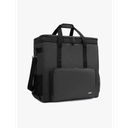 CURMIO Double-Layer PC Carrying Case, Desktop Computer Travel Bag for PC Chassis, Keyboard, Mouse and Headphone, Bag Only, Black