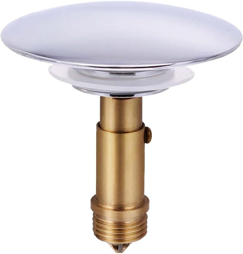 TOPBATHY Copper Basin Plug 2.7 Inch Practical Bathtub Drain Stopper Water Hole Plug for Home Bathroom Kitchen Laundry Use
