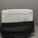 Pamo Babe Travel Crib for Baby - Mini Lightweight Baby Playard with Zip Door, Easy to Carry (Black)