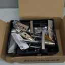 Kwikset Casey Entry Door Handle with Lock and Key, Secure Keyed Reversible Lever Exterior, For Front Entrance and Bedrooms, Satin Nickel , Pick Resistant Smart key Rekey Security and Microban (1 Pack)