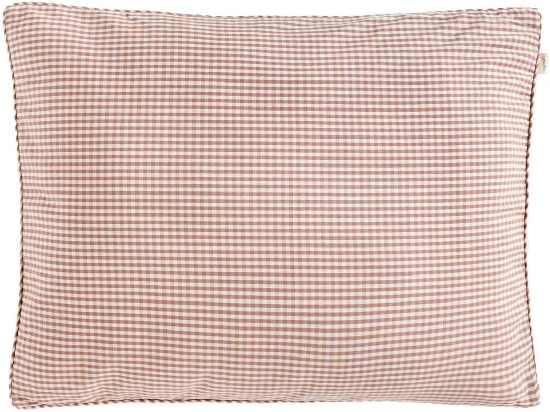 PEHR Gingham Sham, Thistle | 100% Organic Cotton & Made Extra-Soft | Stone-Washed Breathable Fabric | Gingham-Covered Button Closure | Fits Pillows Up to 20" x 26" / 50 x 66 cm