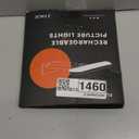 FULEN 2 Pack Picture Lights for Wall,Battery Operated Wall Sconce Rechargeable,LED Wall Light Cordless with Remote,3 Color Temperature, Art Lights for Painting,Frame,Gallery,Dartboard Lights,Black