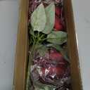 Artificial Peonies Silk Flowers, Burgundy Faux Peony Bouquet 4 Bundles Florals Arrangements for Farmhouse Home Boho Wedding Table Centerpiece, Fake Plastic Flowers Bulk for Vase Decoration (Burgundy)