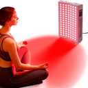 Curved Red Light Therapy Panel, 105 LEDs, 660nm Red & 850nm Near-Infrared | Switchable Modes, for Full-Body Use, Home Self-Care