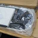 GLAXYFUR Oval Storage Ottoman Bench, Sherpa Foot Rest, 43 Inch Folding Chest for Living Room, Bedroom, White