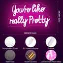 You like really pretty Neon Sign for bedroom wall,Pink led sign for wall decor with USB Power and Dimmer Switch,15 * 9 inch neon signs for room decor