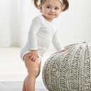 Gerber Unisex Baby Long-Sleeve Onesie Bodysuit Mitten Cuff Size Newborn 1PC White