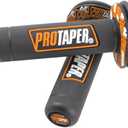 7/8" Motorcross Handle Grips Dirt Bike 22mm 24mm Truster Grips Motorcycle Ergonomic Bar End Non Slip Grip Gel Gep Scooter Cruiser Racing Mountain (Black Orange, Pro Taper)