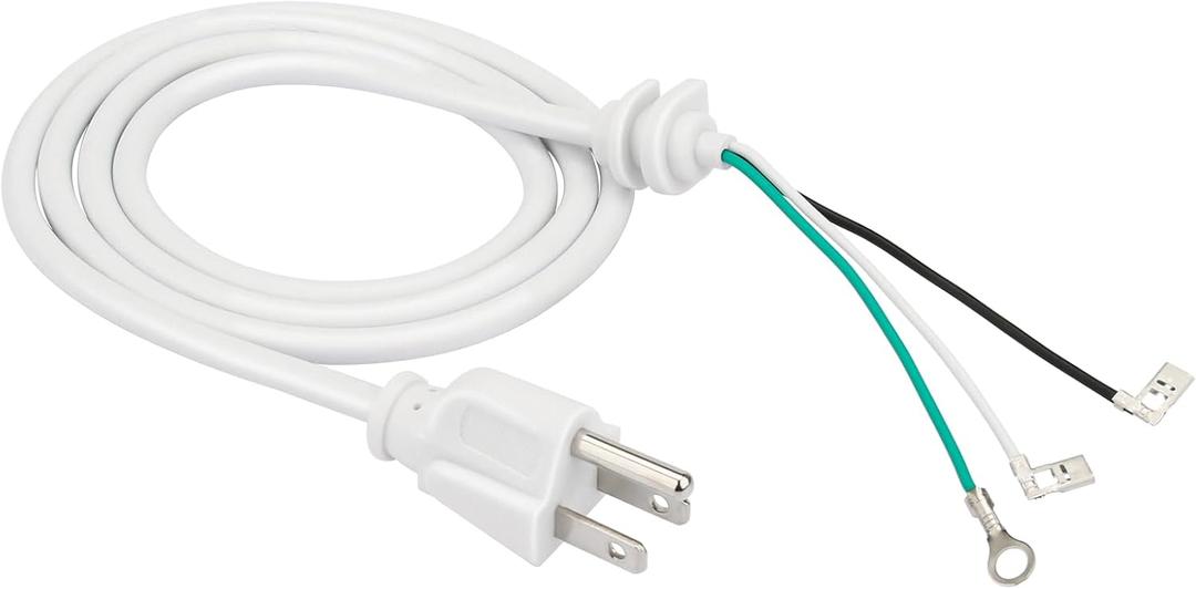 Mixer Cord Power 9701025 for KitchenAid Stand Mixer Replacement (White),3.9ft Cord-Power Fits Various KitchenAid Models