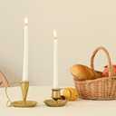 Candle Sticks Holder Decor, Set of 2 Vintage Gold Candle Holders, Modern Decorative Tapered Candlestick Holders Centerpiece for Dining Table Centerpiece, Party Decor