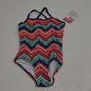 Kanu Surf Girls' Layla Beach Sport Banded 1 Piece Swimsuit, Size 8