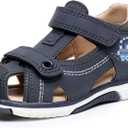 Blikcon Baby/Toddler Boys Sandals Closed Toe Summer Shoes with Soft Sole (Toddler/Little Kid) (Navy) 22