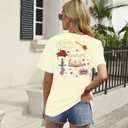 Powerless Shirt Women Funny Book T-Shirts Book Fan Gift Tee Summer Casual Bookish Short Sleeve Tops M