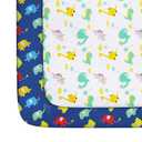 Pack and Play Sheets Boys, 2 Pack Mini Crib Sheets, Stretchy Playard Fitted Sheet, Compatible with Graco Pack n Play, Soft and Breathable Material, Dinosaur & Elephant