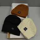 FURTALK 3 Pack Toddler Kids Beanie Baby Winter Hat Knit Boys Girls Kids Embroidered Warm Cap