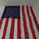 Freefy American Flag Pole Sleeve 2.5x4 Ft Banner Style-Embroidered Stars, Sewn Stripes, UV Protected, Heavy Duty Durable Nylon USA US Outdoor Indoor Flags (Pole NOT Included)