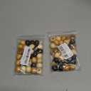 20mm Brown Wooden Macrame Beads - Hole 10mm - 30 Pieces Quality Large Hole Wood Beads for Macrame Projects/Garlands, Set of 2