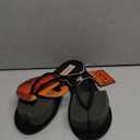 Flojos Women's Fiesta flip Flop (8, Black)
