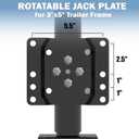 2000 lbs Upgraded Boat Trailer Jack, 10" Lift, Utility Trailer Jack