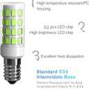 E14 LED Bulbs 3 Pack E14 European Screw Base for Electric Window Candle Lamp,Refrigerator Bulb E14 Cooker Hood Oven Bulb,3.5W Equivalent to35W Incandescent Bulb 350LM AC120V (DaylightWhite6000K)