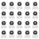 PATIKIL T8 Lamp Holder, 50pcs Non-shunted Tombstone Light Socket G13 Base for LED Integrated Fluorescent Tube Replacements, White Black