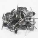 50 Pcs Assorted Wire Brush Set 1/8'' Shank Various Shape Stainless Steel Wire Brushes for Rotary Tools