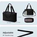 Ceneda Small Gym Bag for Women, 12 inch Mini Gym Bag with Wet Pocket, Lightweight Tote for Gym, Sport, Workout - Black