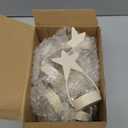 Retisee 10 Pcs Star Votive Candle Holder Christmas Antique White Metal Tealight Candle Holder 4 x 1.75 x 1.75 Inch Vintage Style Table Decor for Holiday Party Centerpiece Church Dinner Nativity Scene