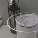 26" Modern Table Lamp with USB A+C Charging Ports & AC Outlet, Industrial Beside Contemporary Lamp Glass LED Night Light for Living Room Bedroom Nightstand End Table Single Black(2 Bulbs Included)