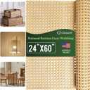 Glasaort 24" x 60" Natural Rattan Cane Webbing Roll, Natural Cane Webbing