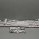 Cumbor 2-Pack Retractable Baby Gates for Stairs, 55" Wide Soft Mesh Pet Gate for Dogs with One Hand Opening, 34" Tall Toddler Gate with Top Lock for Bedroom, Doorways, Indoor/ Outdoor, White