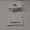 Hon&Guan Bathroom Exhaust Fan, Quiet Square Bathroom Vent Fan 111 CFM, 1.0 Sones, Ceiling Mount Ventilation Fan, Bath Ceiling Fans, Exhaust Fan for Home Bath Hotel