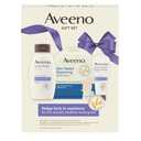 Aveeno Stress Relief Gift Set, Skincare Set for Sensitive Skin with Soothing Body Wash & Moisturizing Body Lotion, plus, Skin Relief Repairing Hand Masks for Very Dry Skin, 3 Items