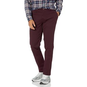 Amazon Essentials Men's Skinny-Fit Casual Stretch Chino Pant (40W x 32L, Burgundy)