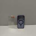 Meifigno Designed for iPhone 17 Pro Max Case 6.9", [Glitter Card & Wrist Strap] [Compatible with MagSafe] [2X HD Screen Protectors] Surround Raised Lens Protection for 17 ProMax Phone Case, Deep Blue