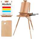 MEEDEN French Easel, Large Sketchbox Easel-Foldable Portable Beechwood Field Art Easel with Drawer, Palette & Metal Tray for Professionals