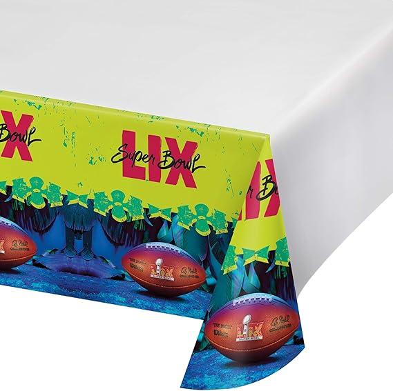 Trendware NFL Super Bowl LIX Plastic Tablecloths, 8 Count