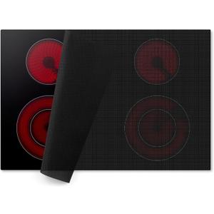 Heat-Resistant Silicone Induction CooktopMat, Fireproof Stove Top Cover for Electric Stove, 30.7 x20.4 Inch Translucent Cooktop Protector, CuttableInduction Cooktop Mat