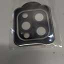 beuxece Compatible for iPhone 16 Pro/iPhone 16 Pro Max Camera Lens Protector, Matte Metal Camera Cover with HD Tempered Glass Rear Lens Screen Protector [Strong Adsorption]-Titanium Black