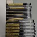 Chinco 12 Pieces 0.35 mm Black Gel Ink Pen Japanese Stationery Extra Fine Chinese Ballpoint Pen for Office School Korean Stationery Supply