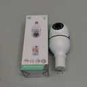 Light Bulb Security Camera 2 Packs, 5G&2.4GHz 5MP Security Cameras Wireless Outdoor 360 PTZ Cameras for Home Security with Color Night Vision, 2 Way Talk, AI Human Detection, Screw in Light Socket (White)