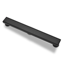 Kuaisailsk Linear Shower Drain with Tile Insert Panels, 24 Inch Black 304 Stainless Steel Rectangle Shower Floor Drain, with Hair Catcher, Adjustable Feet, Fits Bathroom, Balcony