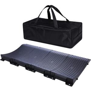 Homeon Wheels Tire Saver Ramps Anti-Slip Pads Design Car Tire Wheel Ramps for Flat Spot and Flat Tire Prevention Tire Savers for Storage Carrying Bag Easy to Store 4 Pack Black