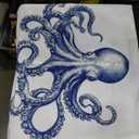 HIWX Coastal Pillow Covers, Nautical Pillow Covers, Nautical Coastal Octopus Pillows Decorative Pillowcase Throw Pillow Cover 18 x 18, Ocean Beach Octopus for Sofa Bed Room Home Decor Set of 2